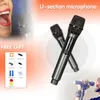 Mikrofony Kinglucky bezprzewodowe mikrofon do ładowania stałej częstotliwości VHF 30M Zakres ręczny dynamiczny mikrofon dla karaoke śpiewający dom 230816