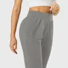 Pantaloni da donna di alta qualità lu-u sport fitness che corre in vita esterna indossa leggings casual slim