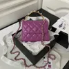 Mini borsa da donna con catena Borsa tote di design di alta qualità Borse in vera pelle bianca nera Borsa con perle alla moda Portafoglio da sposa per feste con scatola