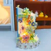 Block Creative 632 st mini Flower House Lighting Building Block Succulents Bouquet Home Decor B Children Toy Gift for Girl Adult R230817