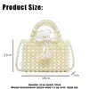 Evening Bag Pearl Handmased Bag Pärled Clutch Wallet Magic Handbags Ladies Wedding Bridal Handbag Party Cute Purse 230816