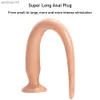 Anale speelgoed Overgrootte anale plug dildo's seksproducten zachte anale dilatator seksspeeltjes voor stimulatie van vagina en anus gezonde lange buttplug hkd230816