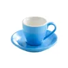 Tassen 80ml Keramik Kaffeetasse und Untertasse Espresso Tassen Porzellan Nachmittag Teetasse Frühstück Milk Tasse süße Töpferwaren Großhandel 230817