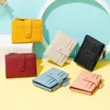 Wallets Retro Simple Women's Short Two-fold Japanese Wallet Student Zipper Multi-function Folding Coin