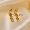 Charm Modyle Gold Color Edelstahl Link Drop Kette Ohrfür für Frauen neue Mode Ohrschmuck Accessoires J230817