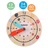 Altri giocattoli per bambini Montessori Materiali in legno Orologio Tempo di apprendimento Idimenti didattici Educational for Children School Clever Board Toy 230816