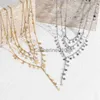 Pendant Necklaces IngeSight.Z Punk Multilayer Star Long Tassel Chain Pendants Necklaces For Women Gold Color Charms Choker Necklace Set Jewelry J230817