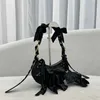 Balencig Xs Le Tassel Cagole Сумка на плечо Бархатная со стразами Розовая металлизированная дизайнерская сумка через плечо Женская кожаная мотоциклетная роскошная сумка с бахромой Кошелек 7