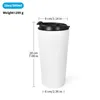 Express! Double Wall Stainless Steel Sublimation 16oz Coffee Mugs With Screw Lid Sublimation Tumblers Individual White Box 40pcs/ctn LG03