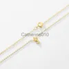 ペンダントネックレスAndywen 925 Sterlsilver Square Classic Key Tiny Pendant Necklace Long Chain Fine Jewelry 2022 Sprparty Crystal Jewels J230817