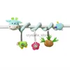 Baby Rattle Cartoon Animal Salto de cama Sinos para detecção de olhos interativos Toço de assento de carro Cabrinho de berço Doll Squeaker Baby Rattles HKD230817