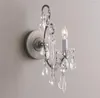 Стеновая лампа Американская ретро -хрустальные металлические лампы
