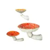 Novelty Items Pack of 3 Mushroom Hanging Shelf Resin Wall Mounted Small Decor Keys Holer Ornaments Rack Living Room Holidays Crafts 230816