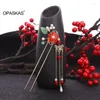 Hair Clips Tassel Hairpin Vintage Lhloy Stick For Women Chinese Hanfu Acessórios Hanfu Jóias Antigas femininas