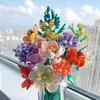 Blocks MOC Romantic Bouquet Gypsophila Rose Flowers Building Blocks Ideas B Home Furnishings Toys for Children Adult R230817