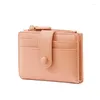 Wallets Retro Simple Women's Short Two-fold Japanese Wallet Student Zipper Multi-function Folding Coin