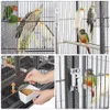 Gabbie per uccelli impilabili in gabbia di allevatore diviso per piccoli uccelli 18 pollici durevoli robusti pesanti safe neri 230816