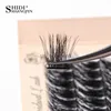 False Eyelashes SHIDISHANGPIN 1 Box 6 Rows Eyelash Extension 72 Bundles Lashes C Curl Natural Thick Cluster False Eyelashes Individual Makeup HKD230817