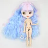 Dolls Icy DBS Blyth Doll Skin White Skin Body Dark Corpo Cabelo azul personalizado Rosa fosco fosco 16 BJD Toy Anime Girls 230816