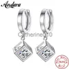 Charm 925 Sterlsilver oorbellen Zirkon Crystal Rubik's Cube Love Candy -oorbellen voor vrouwen Fijne sieraden J230817