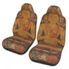 Auto -stoel omvat Tantrische Boeddha canvas cover aangepaste printing Universal Front Protector Accessories Cushion Set