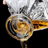 Narzędzia barowe kieliszek butelek whisky whisky pojemnik na alkohol pojemnik kryształowy kryształowy dom czerwony 230816