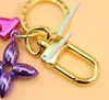 New Wave Keychain Sac Hanger Classic Monogram Flower Fashion Metal Key Rings