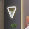 Lampe murale (WECUS) Plant d'art Light Simple Modern Bedside Creative Personality Aisle Living Room Corridor
