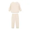 Kledingsets Koreaanse stijl kinderkleding jongens en meisjes set baby tweedelige kinderen losse linnen katoenen casual trui 2-8y herfst 2023