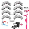 Faux cils lekofo 4 paires 5 aimants magnétiques magnétiques Set 6d Mink Eye cils réutilisables faux cils faux cils magnétique hkd230817