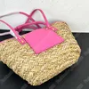 Moda de moda de alta qualidade Bolsa de palha LE petit panier soli saco de cesto de vegeta