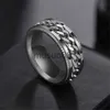 Anneaux de bande Mode européenne et américaine Hip-Hop Hommes Titane Acier Rotatif Chaîne Lien Punk Personnalisé En Acier Inoxydable Bague De Fête J230817