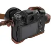 Akcesoria torby na kamerę Nowe luksusowe skórzane kamera torba na futerał FUJI XT2 X-T3 FUJIFILM XT2 XT3 18-55 18-135 obiektyw z paskiem otwartą akumulator HKD230817