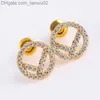 Stud Classic Hoops Stud Diamond Earrings Designers Earring Luxury Designer Jewelry Womens Circle Letter F Studs Love Bracelets Loop Wedding Gifts Z230817