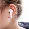 Pendientes Pendientes Auriculares inalámbricos Cadena contra la pérdida de la oreja Integrada Pearl sin agujero sin agujero y hueso