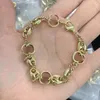 Pulsera de amor exclusiva de plata de alta calidad de diseñador Popular, pulseras de oro para hombres y mujeres, cadena GGity, personalidad de moda, hip-hop kg1e