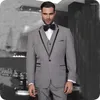 メンズスーツ最新デザインロイヤルブルーメンスリムフィットウェディンググルームタキシードカスタムメイドマンブレイザー3ピースジャケットパンツベストプロム
