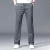 Calça masculina calça longa moda moda de estilo fino esporte casual secagem rápida