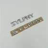 For Nissan Sylphy Emblems Rear Trunk Tail Logo Letters Nameplate Car Stickers279C