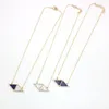 Colliers pendants en jaune vert or alliage alliage rhombus