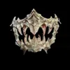 Партийные маски ужасные японские драконы бог оборотень маска с длинными зубами демонов-скелет самурайская кровавая костная маска Тенгу Дракон Яша Тигр Смола Маска 230816