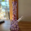 Pink Glass Beaker Bong Daisy Water Pipes Downstem Perc Dab Rigs Heady Smoking Pipe Oil Rig Bubbler Dry Herb Hookah Accessory