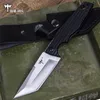 Taktiskt fast bladjaktkniv 7Cr18Mov Steel Blade Camping Outdoor Self Defense Tools