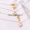 Pendant Necklaces Fashion Jewelry Necklace Soft Pottery Starfish Shell Pendant Necklace Vintage Sun Multi Layer Necklace J230817