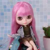 人形ICY DBS BLYTH DOLL SOFTピンクヘアホワイトスキンジョイントボディネオ16 BJD OB24アニメガールおもちゃ230816