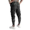 Men's Pants Skinny Slim Fit Running Jogging Quick-dry Sweatpants Trousers Sport Training Casual Multi-pockets Cargo
