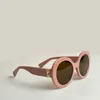 라운드 선글라스 검은 회색 그라디언트 여성 Sunnies Gafas de Sol Designer Sunglasses Shades occhiali da Sole UV400 보호 안경