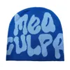 Beanieskull Caps Autumn Knit Hat For Women Men beanie cap med bokstäver mönster vinter varm gata hip hop beanies hattar utomhus 230816