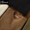Men's Sweaters MBBCAR waffle sweater for men pure cotton warm pullover coarse knitting method washed heavy 673 230816