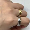 Pierścienie zespołowe 2pcsset Wysokiej jakości klasyczny złoty srebrny kolor obrączki ślubnej pierścionka z węglikiem wolframowym Kobiety mężczyzn Pierścień zaręczynowy Biżuter